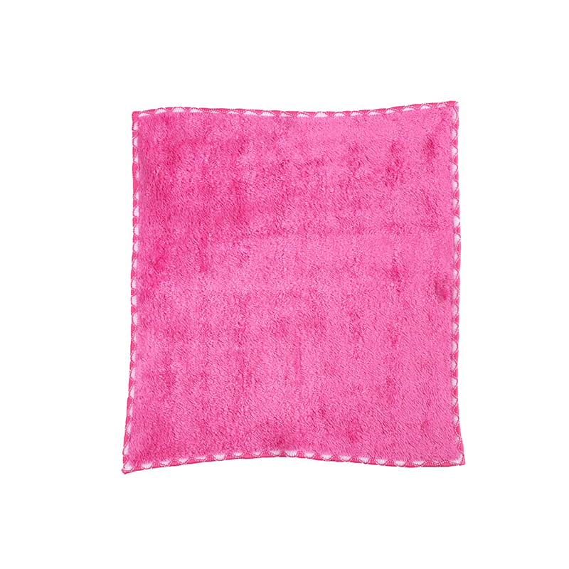 1PK Antibacterial Bright Coral Fleece Dish Towel